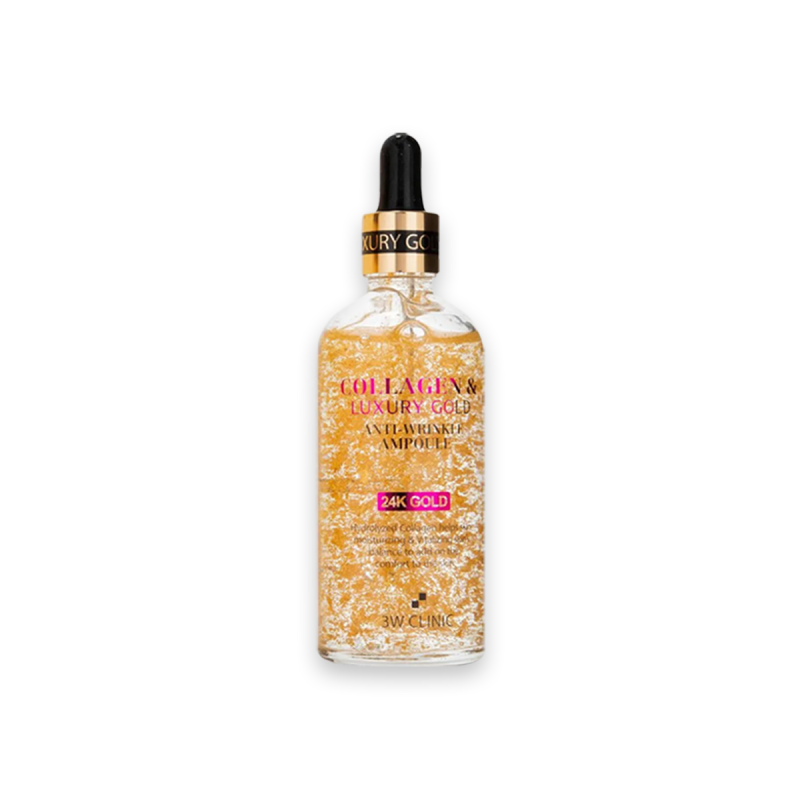 3w clinic collagen & Luxury 24K Gold Anti Wrinkle Ampoule-100ml