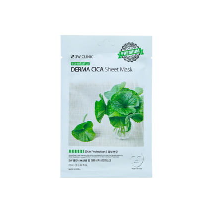 3W Clinic Essential Up Derma Cica Sheet Mask – 25ml Elegance