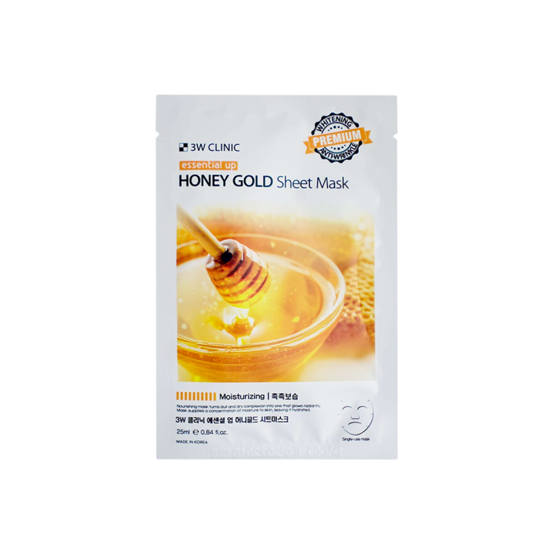 3W Clinic Essential Up Honey Gold Sheet Mask (25ml) Elegance