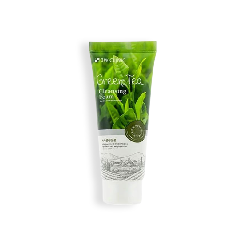 3W Clinic Green Tea Cleansing Foam 100ml Elegance