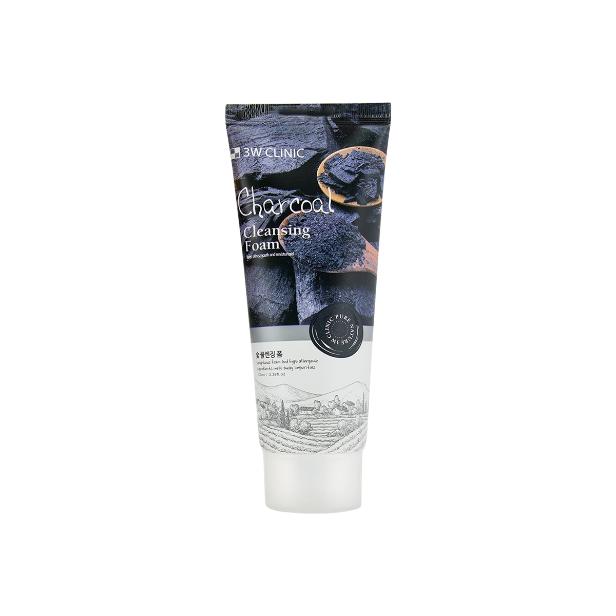 3w Clinic Charcoal Cleansing Foam- 100ml