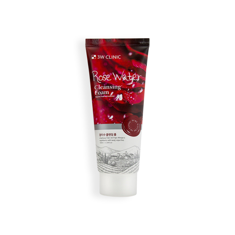 3w Clinic Rose Water Cleansing Foam 100ml Elegance