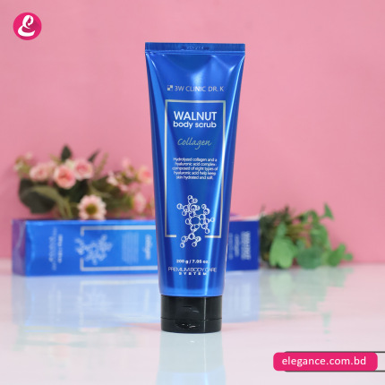 3W CLINIC DR.K WALNUT COLLAGEN BODY SCRUB (200gr) Elegance
