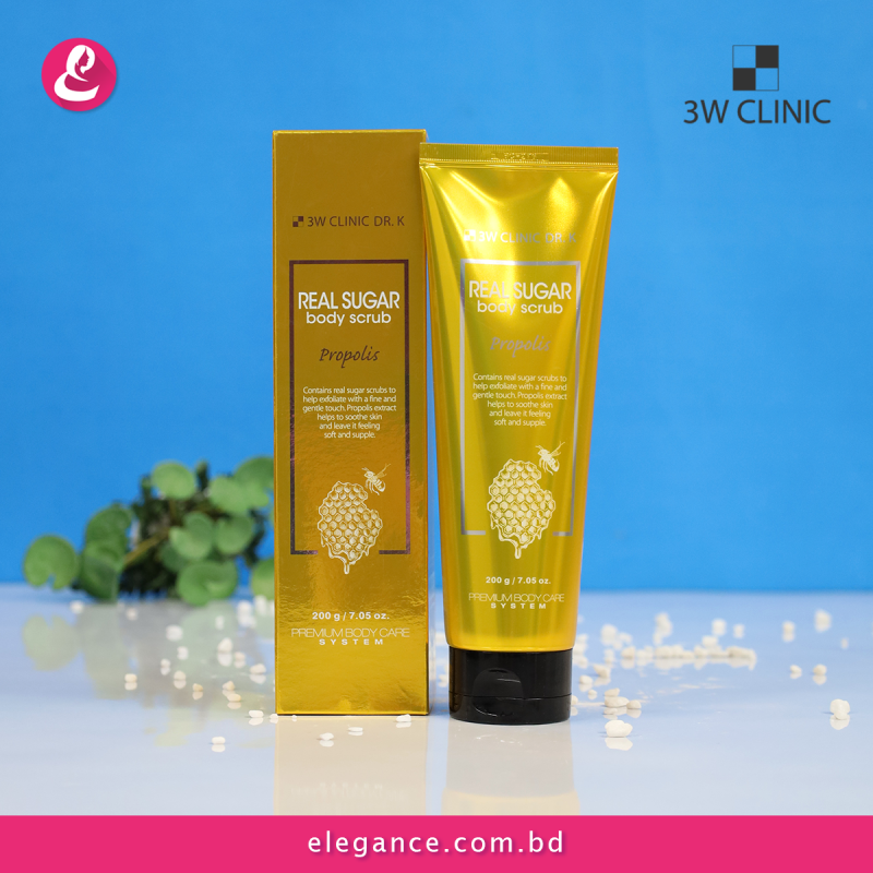 3W CLINIC DR.K REAL SUGAR PROPOLIS BODY SCRUB (200gr) Elegance