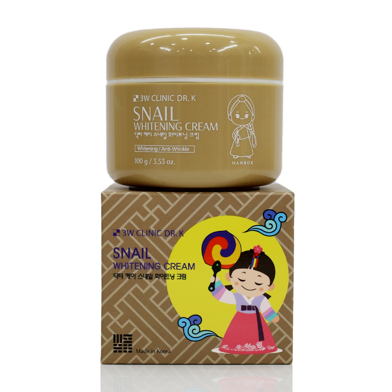 3W Clinic Dr. K Snail Whitening Cream 100g Elegance