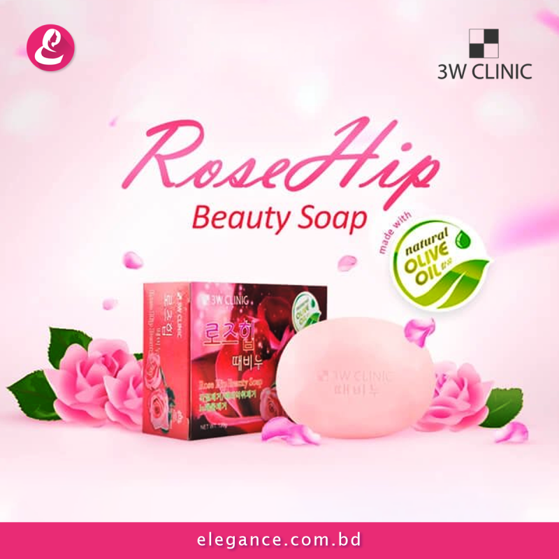 3W Clinic Rose Hip Beauty Soap 120g Elegance