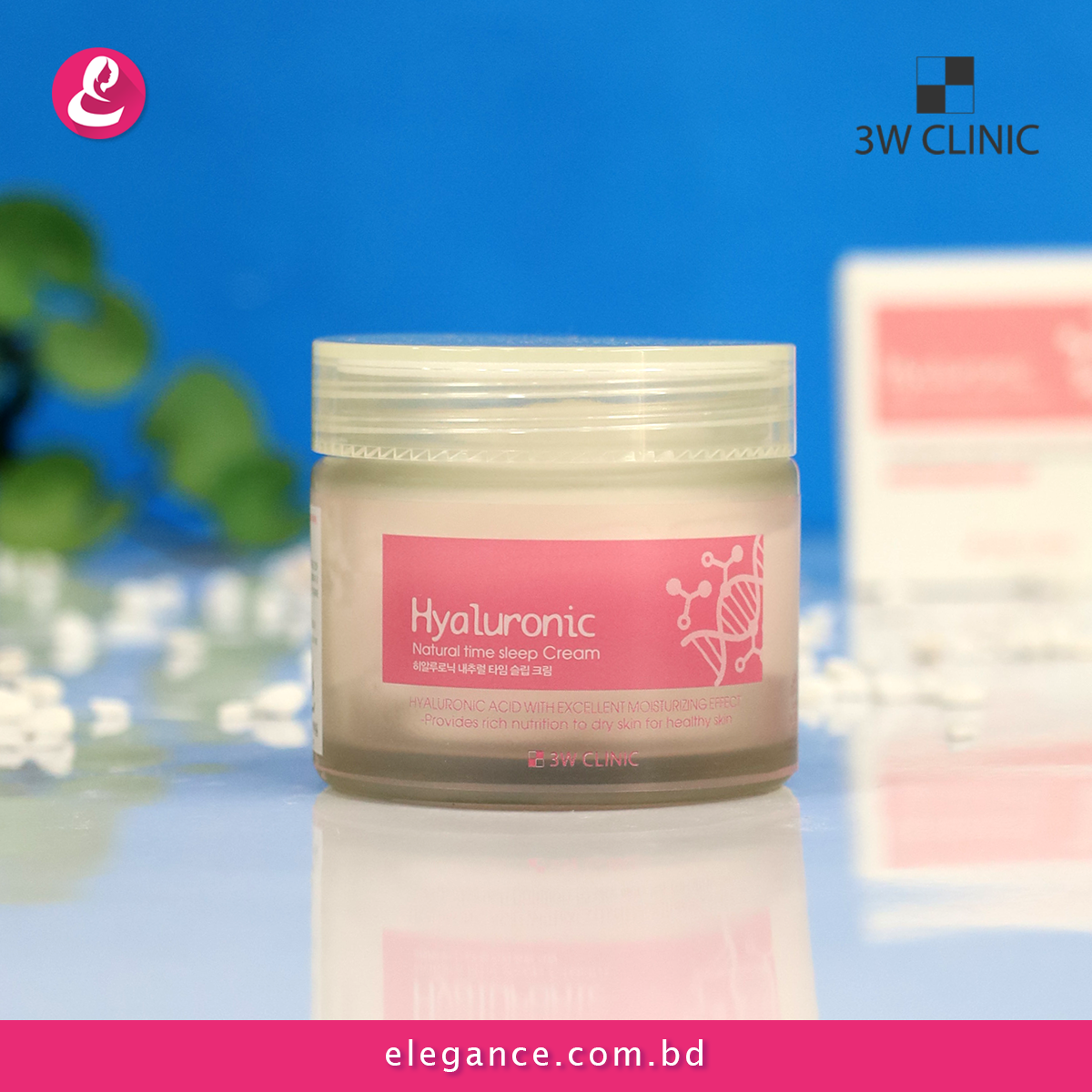3W Clinic Hyaluronic Nature Time sleep cream 70gm Elegance