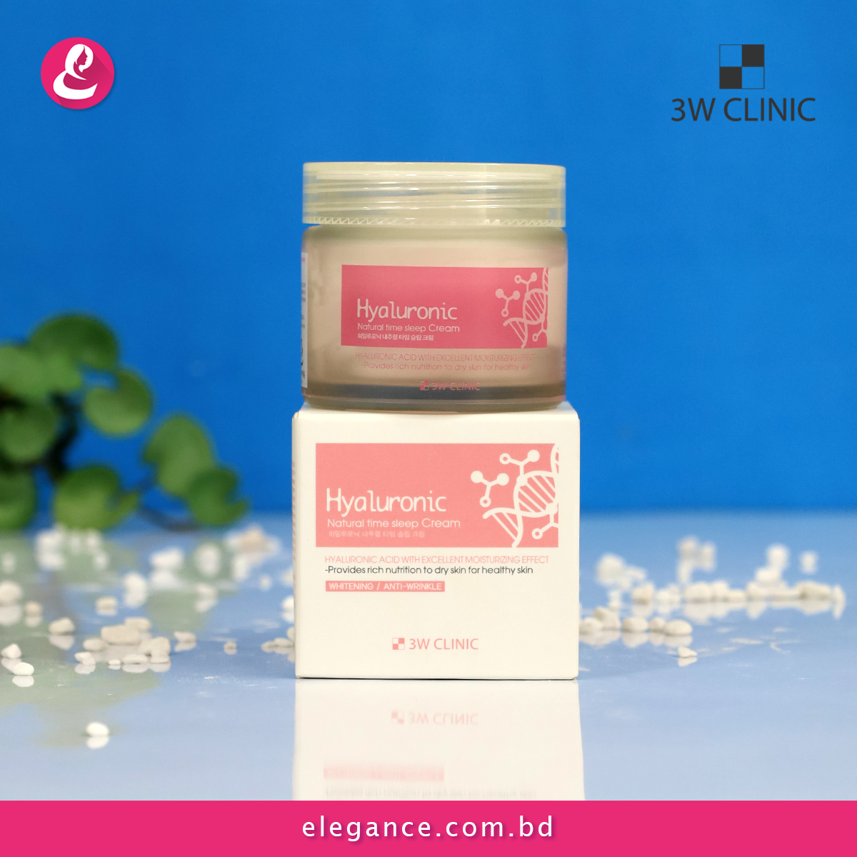 3W Clinic Hyaluronic Nature Time sleep cream 70gm Elegance