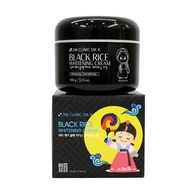 3W Clinic Dr. K Black Rice Whitening Cream (100ml) Elegance