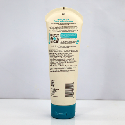Aveeno Kids Sensitive Skin Face & Body Gel Cream 227g (Canada)