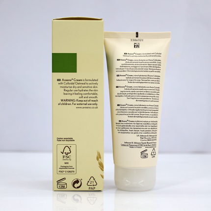 Aveeno Moisturising Cream With Active Colloidal Oatmeal 100ml Elegance