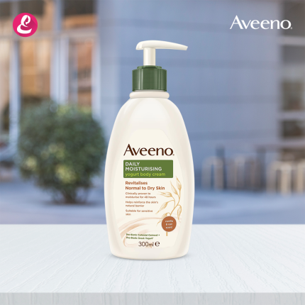 Aveeno Daily Moisturising Yogurt Body Cream 300ml Elegance